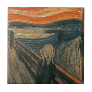 De (Geweven) Schreeuw door Edvard Munch Tegeltje