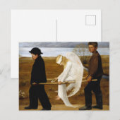 De Gewonde Engel door het schilderij Hugo Simberg, Briefkaart (Voorkant / Achterkant)