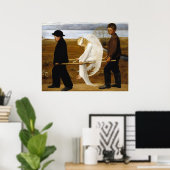 De Gewonde Engel door het schilderij Hugo Simberg, Poster (Thuiskantoor)