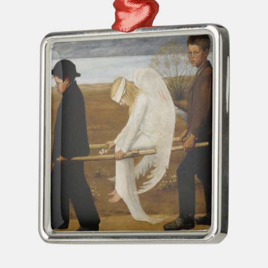 De Gewonde Engel Metalen Ornament (Links)