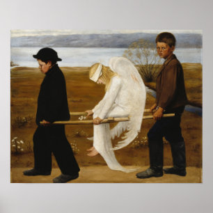 De Gewonde Engel, Simberg  Poster