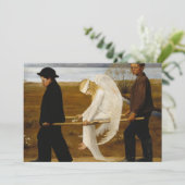 De gewonde engel van Hugo Simberg Bedankkaart (Staand voorkant)