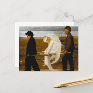 De gewonde engel van Hugo Simberg Briefkaart