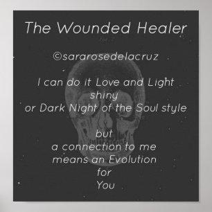 De gewonde Healer/Oorspronkelijk gedicht/©SRD Poster