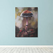 De Gewonde Paddenstoel Canvas Afdruk (Insitu (Houten vloer))