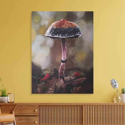 De Gewonde Paddenstoel Canvas Afdruk (Insitu (Woonkamer))