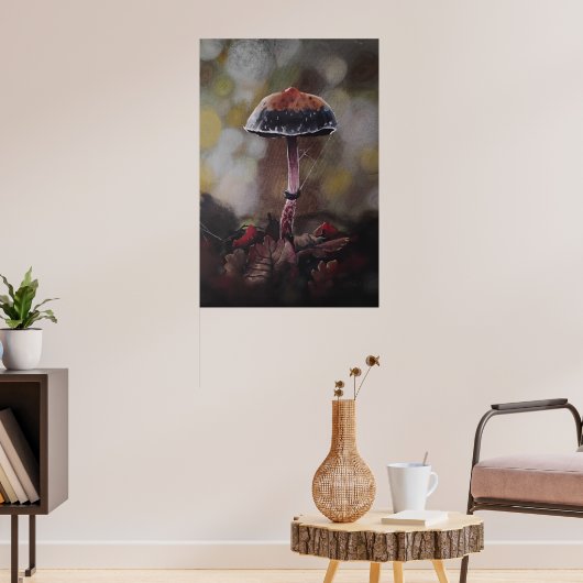 De Gewonde Paddenstoel Poster (Woonkamer 3)