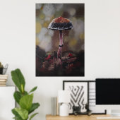 De Gewonde Paddenstoel Poster (Thuiskantoor)