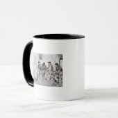 De gewonde soldaten zitten langs de muur" mok (Voorkant links)