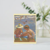 De gewonde voet, Joachin Sorolla Briefkaart (Staand voorkant)