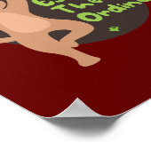 De gewone Kawaii-kat die yoga doet ontsnappen Poster (Hoek)