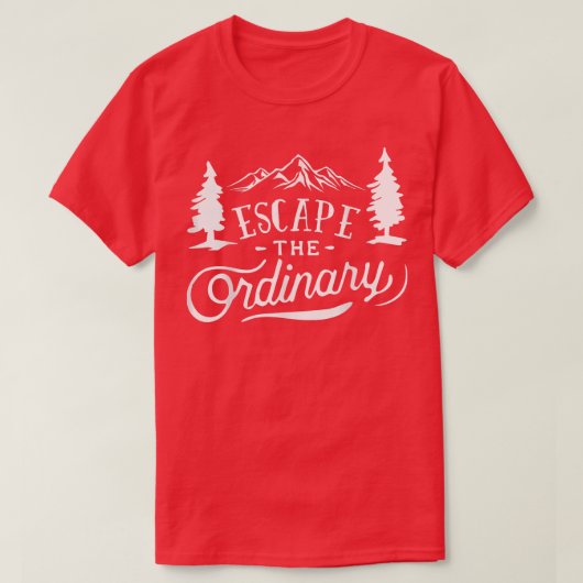 De gewone reis ontvluchten t-shirt (Design voorkant)