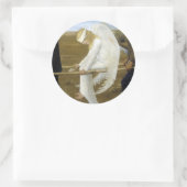 De Gewonnen Engel (detail) Ronde Sticker (Tas)