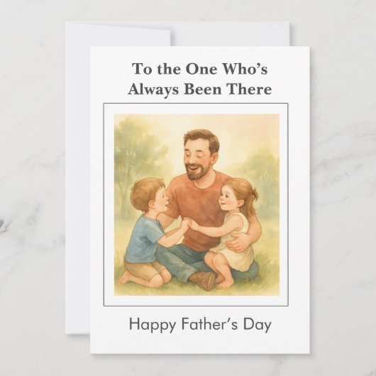 De gewoonte is er altijd geweest: Vaderdag Kaart (Voorkant)