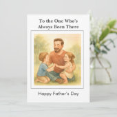 De gewoonte is er altijd geweest: Vaderdag Kaart (Staand voorkant)