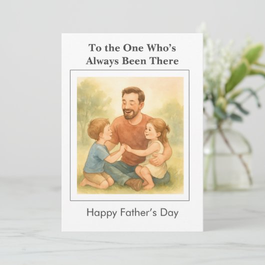 De gewoonte is er altijd geweest: Vaderdag Kaart (Staand voorkant)