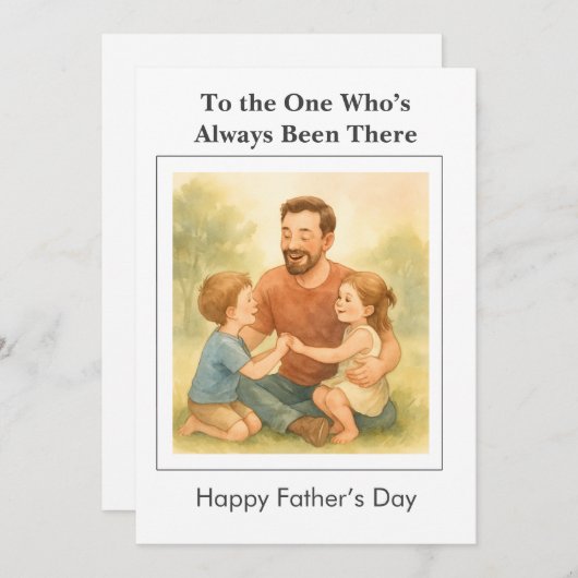 De gewoonte is er altijd geweest: Vaderdag Kaart (Voorkant / Achterkant)