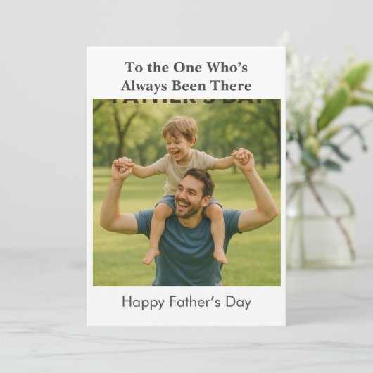 De gewoonte is er altijd geweest: Vaderdag Kaart (Staand voorkant)