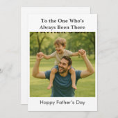 De gewoonte is er altijd geweest: Vaderdag Kaart (Voorkant / Achterkant)