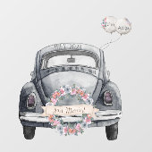 De gewoonte is net getrouwd raamsticker (Vel)