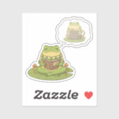De gewoonte van Zochi leest dezelfde pagina Sticker (Vel)