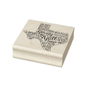 De Gezegden Y'all van Texas Rubberstempel