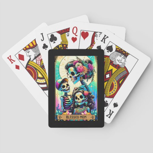 De gezegende mam Tarot Pokerkaarten (Achterkant)