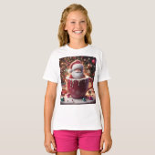 De gezellige beker van de kerstman t-shirt (Voorkant volledig)