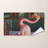 De gezellige hoek van Flamingo Bad Handdoek (Handdoek)