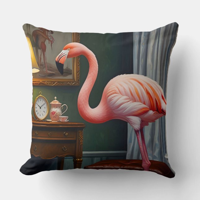 De gezellige hoek van Flamingo Kussen (Voorkant)