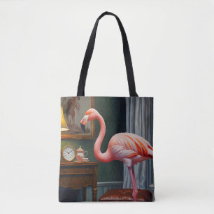 De gezellige hoek van Flamingo Tote Bag
