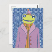 De gezellige kikker briefkaart (Voorkant / Achterkant)