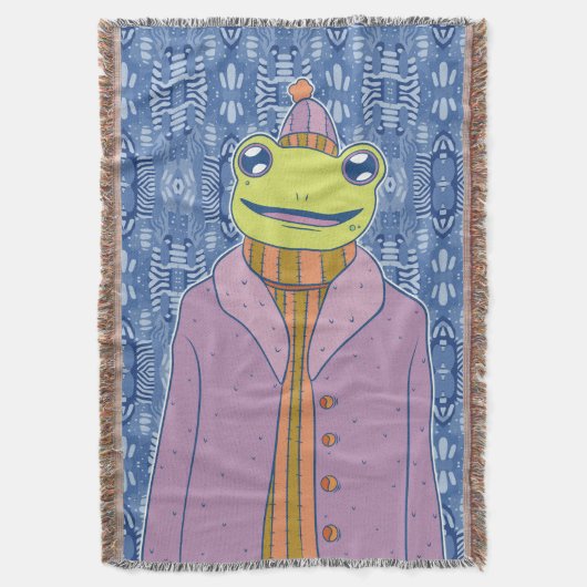 De gezellige kikker deken (Voorkant Verticaal)