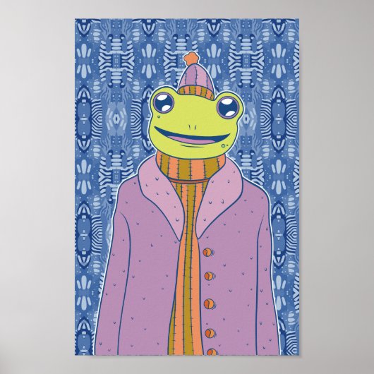 De gezellige kikker poster (Voorkant)