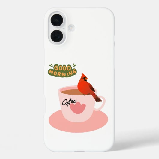 De gezellige koffiepauze van een kardinaal Case-Mate iPhone case (Achterkant)