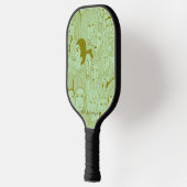 De gezichten van de Olijfkunst op Mint Green Pickleball Paddle (Links)