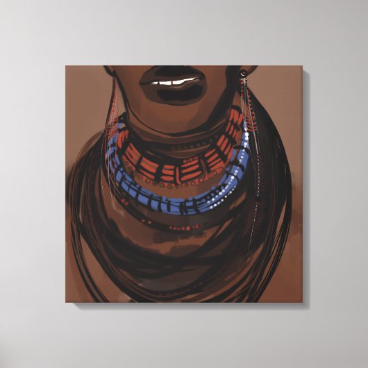 De gezichten van de volkeren van Afrika Canvas Afdruk (Voorkant)