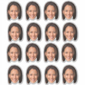 De gezichtsuitdrukking van Kamala is grappig De ge Sticker (Voorkant)