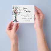 De Gezinshereniging bewaart de Datum Flyer (Hand)