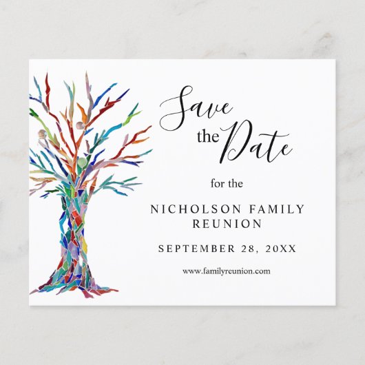 De Gezinshereniging bewaart de Datum Flyer (Voorkant)