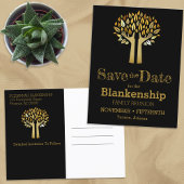 De gezinshereniging bewaart de datum waarop de bom aankondigingskaart