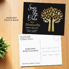 De gezinshereniging bewaart de datum waarop de bom aankondigingskaart