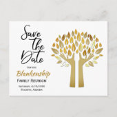 De gezinshereniging bewaart de datum waarop de bom aankondigingskaart (Voorkant)