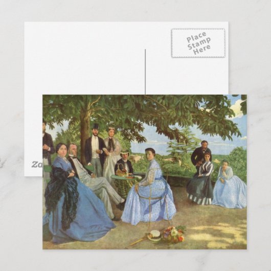 De gezinshereniging, Frederick Bazille Briefkaart (Voorkant / Achterkant)