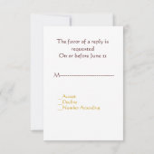 De gezinshereniging van de datum opslaan RSVP kaartje (Achterkant)