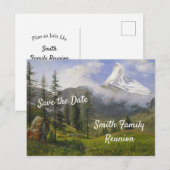 De gezinshereniging van Matterhorn Uitnodiging Briefkaart (Voorkant / Achterkant)