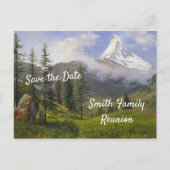 De gezinshereniging van Matterhorn Uitnodiging Briefkaart (Voorkant)