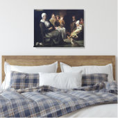 De gezinsmaaltijden canvas afdruk (Insitu (Slaapkamer))