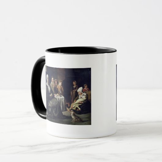 De gezinsmaaltijden mok (Voorkant links)