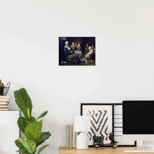 De gezinsmaaltijden poster (Thuiskantoor)